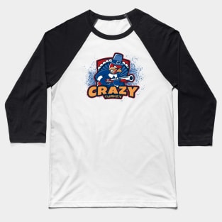 Funny Crazy Turkey Thanksgiving Baseball T-Shirt